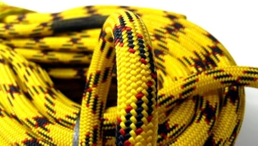 テンドン マスター クライミングロープ 9.7mm 50m イエロー コンプリートシールド加工